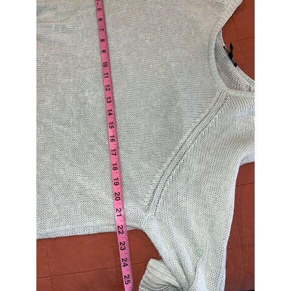 Eileen Fisher Linen XL Light Green Knit Sweater Relaxed Fit Breathable Fabric W - Picture 6 of 8